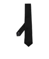 Tagliatore Black Solid Tie In Black