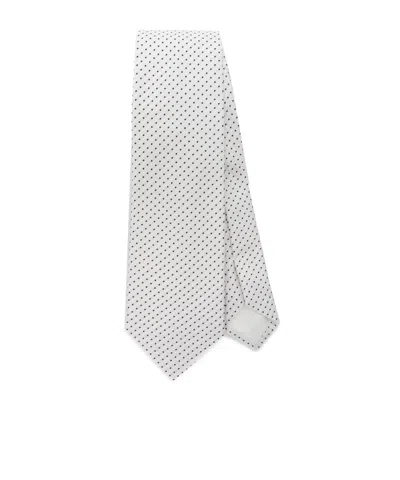 Tagliatore Pointed Tie In White
