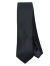 Tagliatore Pointed-tip Satin Tie In Blue