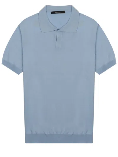 Tagliatore Polo-collar T-shirt In Blue