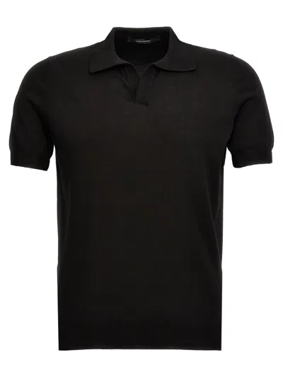 Tagliatore Polo Shirt In Black