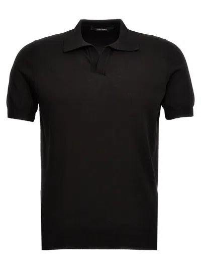 TAGLIATORE KNITTED POLO SHIRT