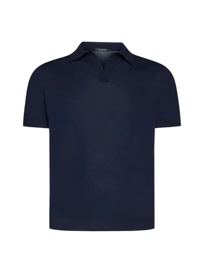 Tagliatore Polo Shirt In Blue
