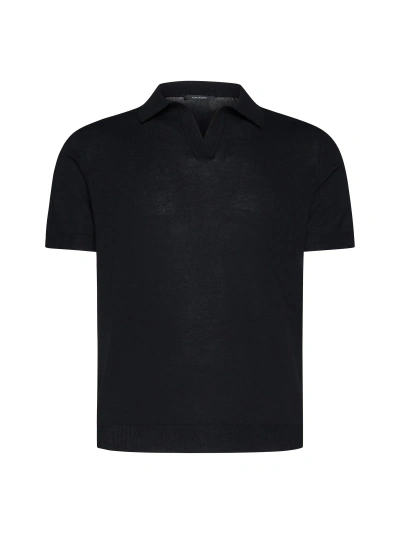 Tagliatore Polo Shirt In Black