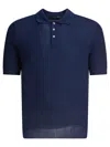 Tagliatore Collared Polo Shirt Short Sleeves In Blue