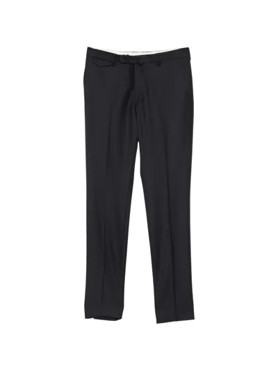 Tagliatore Pressed-crease Tailored Trousers In Brown