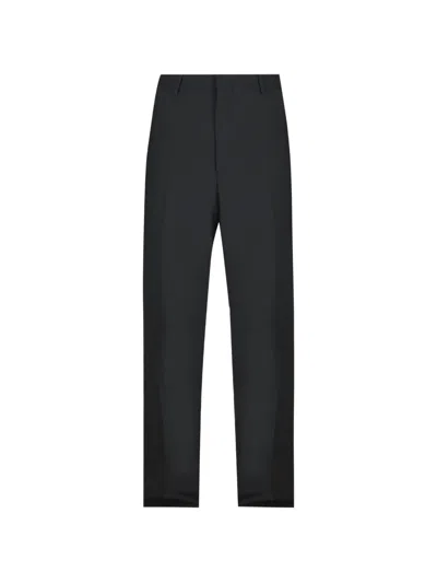 Tagliatore Pressed-crease Tailored Trousers In Black