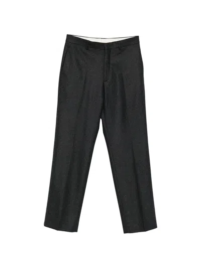 Tagliatore Pressed-crease Tailored Trousers In Black