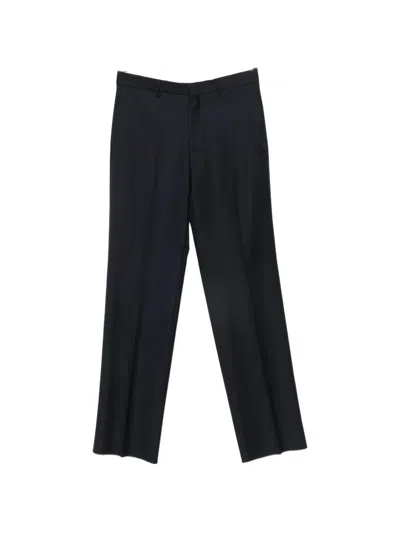 Tagliatore Pressed-crease Trousers In Black