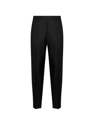 Tagliatore Pressed-crease Trousers In Black