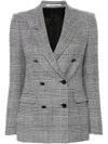 Tagliatore Prince Of Wales Check Blazer In Black