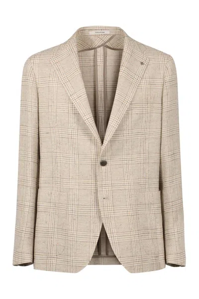 Tagliatore Prince Of Wales Checked Jacket In Multi