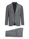 Tagliatore Prince Of Wales-check Suit In Gray