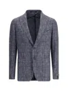 Tagliatore Rev. Lancia Microfantasia Blazer In Blue