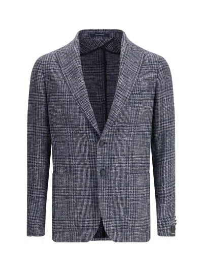 TAGLIATORE PRINCE OF WALES PRINT BLAZER