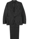 Tagliatore Prince Of Wales Suit In Grey