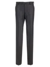Tagliatore Prince Of Wales Trousers In Gray