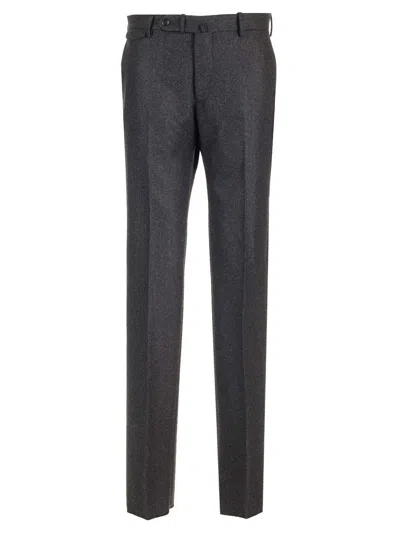 Tagliatore Prince Of Wales Trousers In Gray