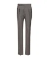 Tagliatore Pantalone 2 Pinces Tweed In Black