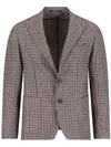 Tagliatore Tailored Jacket With Single Button Front In Braun