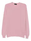 Tagliatore Raglan-sleeve Cashmere Sweater In Pink