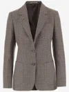 Tagliatore Red Wool Blend Blazer In Red