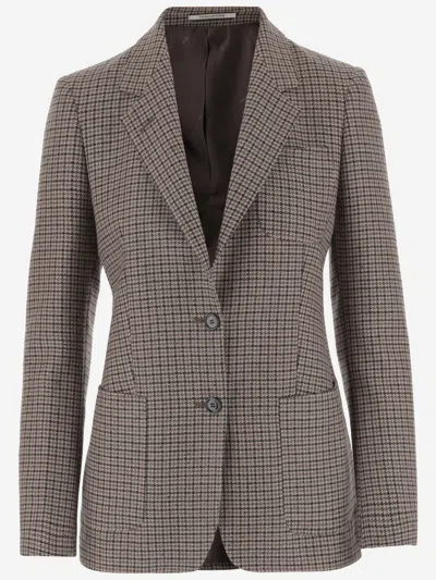 Tagliatore Red Wool Blend Blazer
