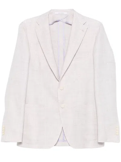 Tagliatore Refined Montecarlo Jacket In Neutrals