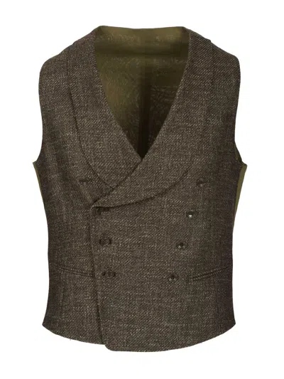 Tagliatore Revival Vest Jackets Green