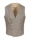 Tagliatore Revival Vest Jackets Grey In Gray
