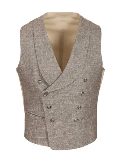 Tagliatore Revival Vest Jackets Grey In Gray