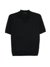 Tagliatore Keith Split Neck Polo Shirt