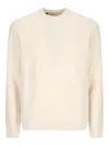 Tagliatore Ribbed-knit Jumper In Gray