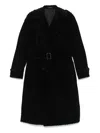 TAGLIATORE RIBBED TRENCH COAT