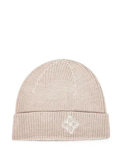 Tagliatore Rib-knit Beanie Hat In Neutral