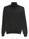 Tagliatore Roll-neck Jumper In Gray