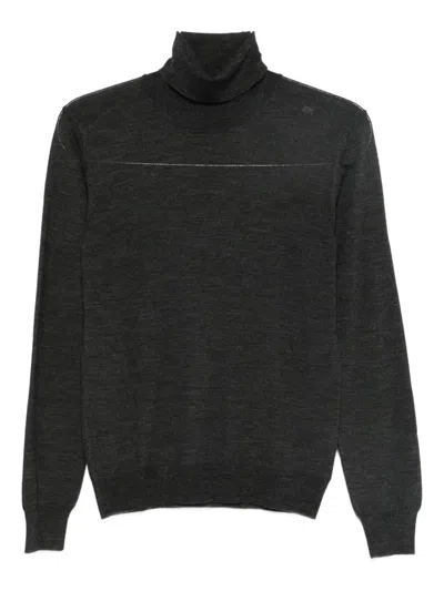 Tagliatore Roll-neck Jumper In Gray