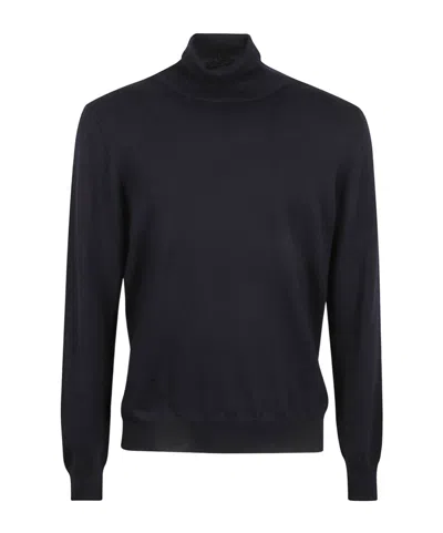 Tagliatore Roll-neck Knitted Jumper In Black