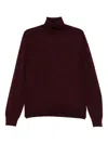 Tagliatore Turtleneck Sweater Long Sleeves In Brown