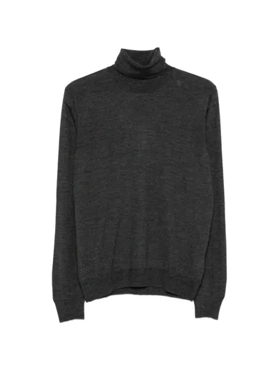 Tagliatore Roll-neck Sweater In Gray