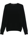 Tagliatore Round-neck Jumper In Black
