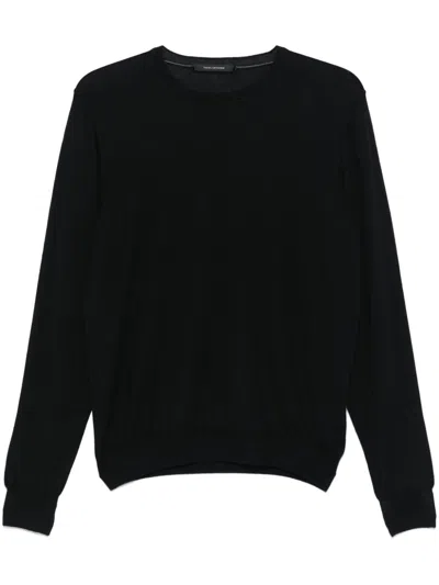 Tagliatore Round-neck Jumper In Black