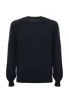 Tagliatore Girocollo In Merinos In Blue