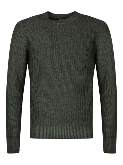 Tagliatore Round-neck Sweater In Green