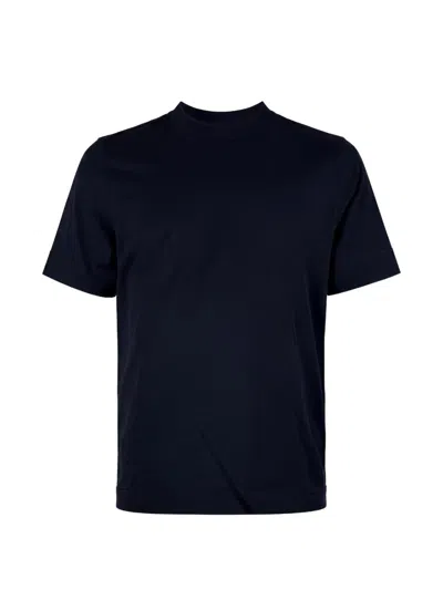 Tagliatore Round-neck Short-sleeve T-shirt In Blue