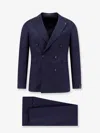 Tagliatore Saglia Virgin Wool Double-breasted Suit In Blue