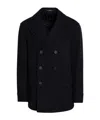 Tagliatore Double-breasted Four-pockets Coat In Black