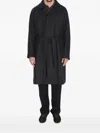 Tagliatore Midi Coat With Raglan Sleeves And Belt In Animal Print