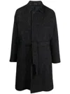 Tagliatore Salomon Belted Coat In Black