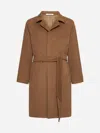 Tagliatore Salomon Cashmere Coat In Camel